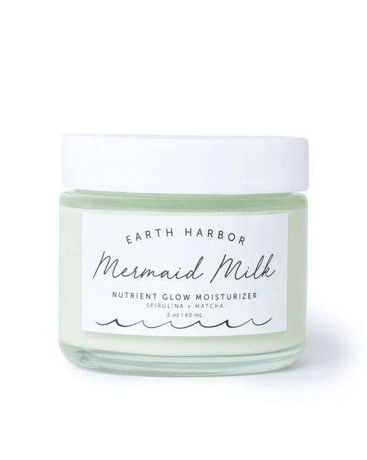 Earth Harbor Mermaid Milk: Superfood Moisturizer, Matcha + Spirulina