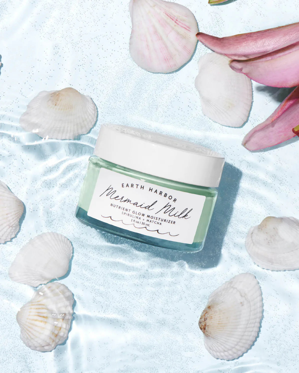 Earth Harbor Mermaid Milk: Superfood Moisturizer, Matcha + Spirulina