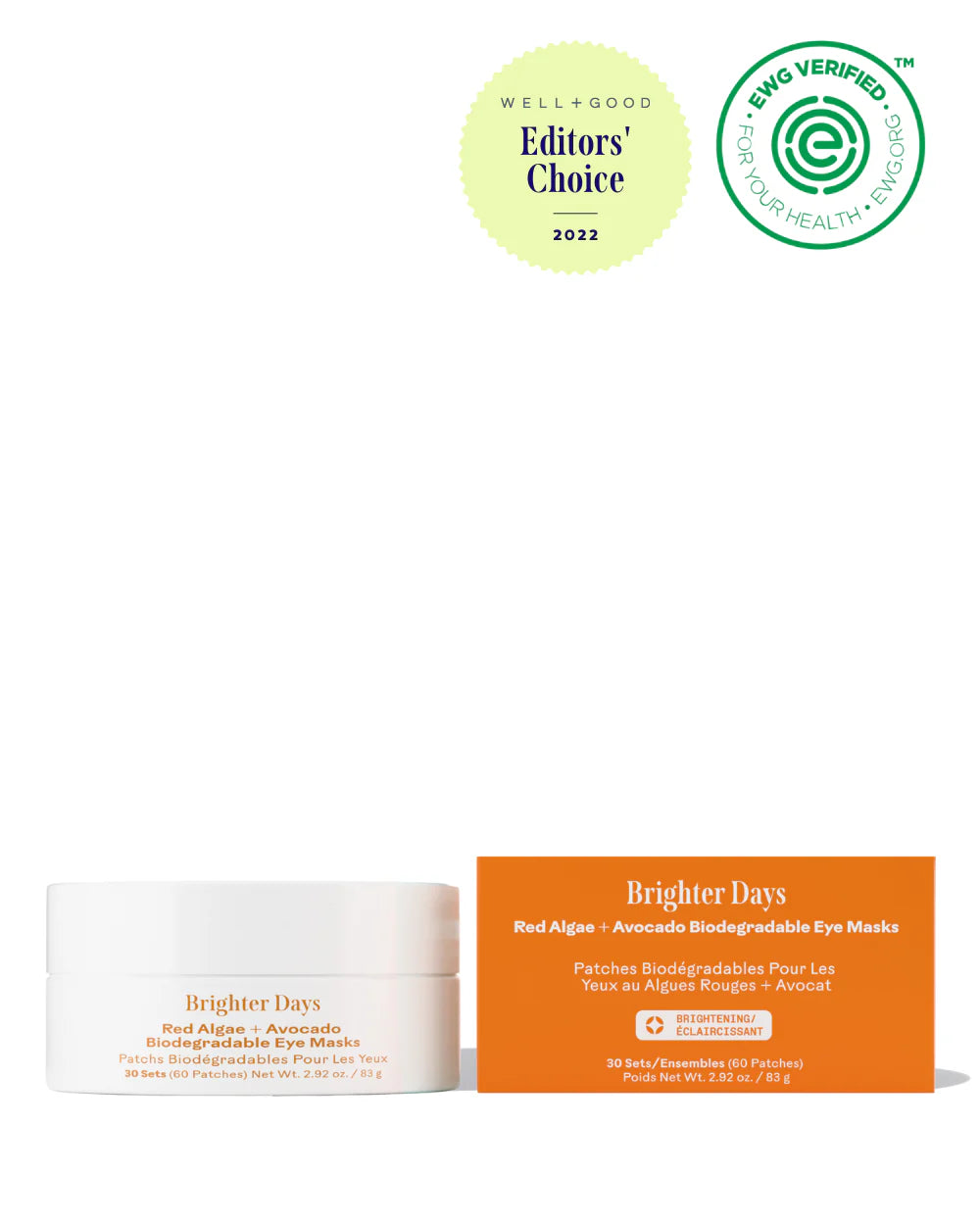 Three Ships Brighter Days Vegan and Cruelty-Free Biodegradable Eye Masks