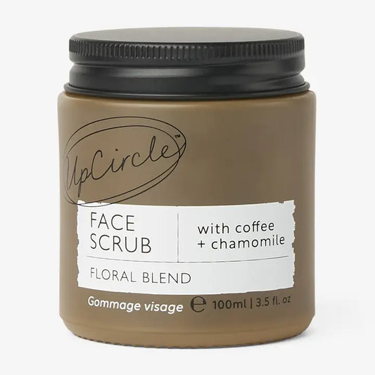 UpCircle Beauty Face Scrub with Coffee + Rosehip - Floral Blend for Sensitive Skin