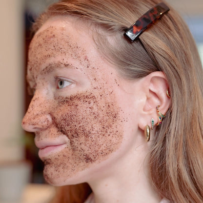 UpCircle Beauty Face Scrub with Coffee + Rosehip - Floral Blend for Sensitive Skin