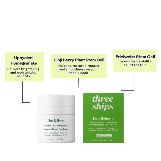 Three Ships Firm Believer Goji Stem Cell + Pomegranate Smoothing Cream