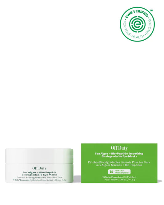 Offduty™Sea Algae + Bio-Peptide Smoothing Biodegradable Eye Masks