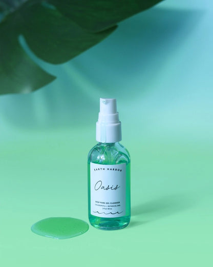 Earth Harbor Oasis: Deep Pore Gel Cleanser: Chlorophyll + Botanical Bha