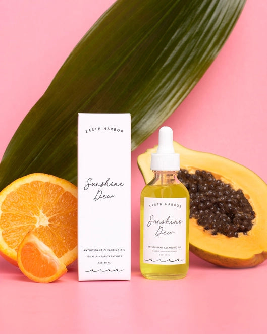 Earth Harbor Sunshine Oil: Papaya Antioxidants + Enzymes Cleansing Oil